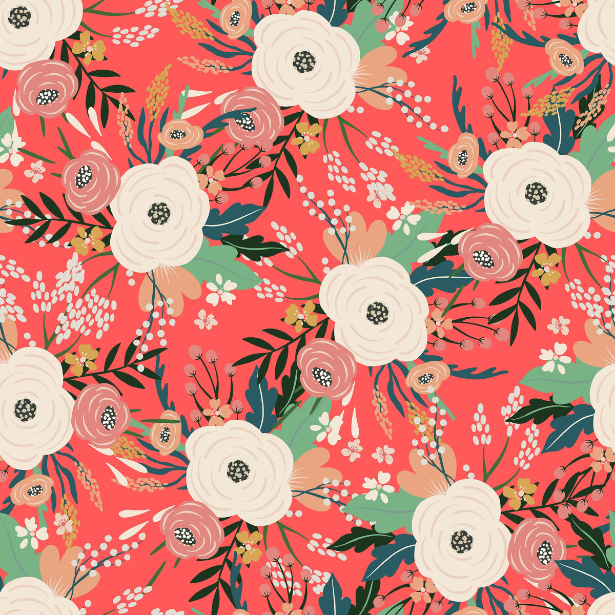 Friday Flowers Mural Wallpaper - pure wallpaper artwork