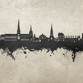 Lichfield England Skyline Concrete Mural Wallpaper - pure wallpaper artwork