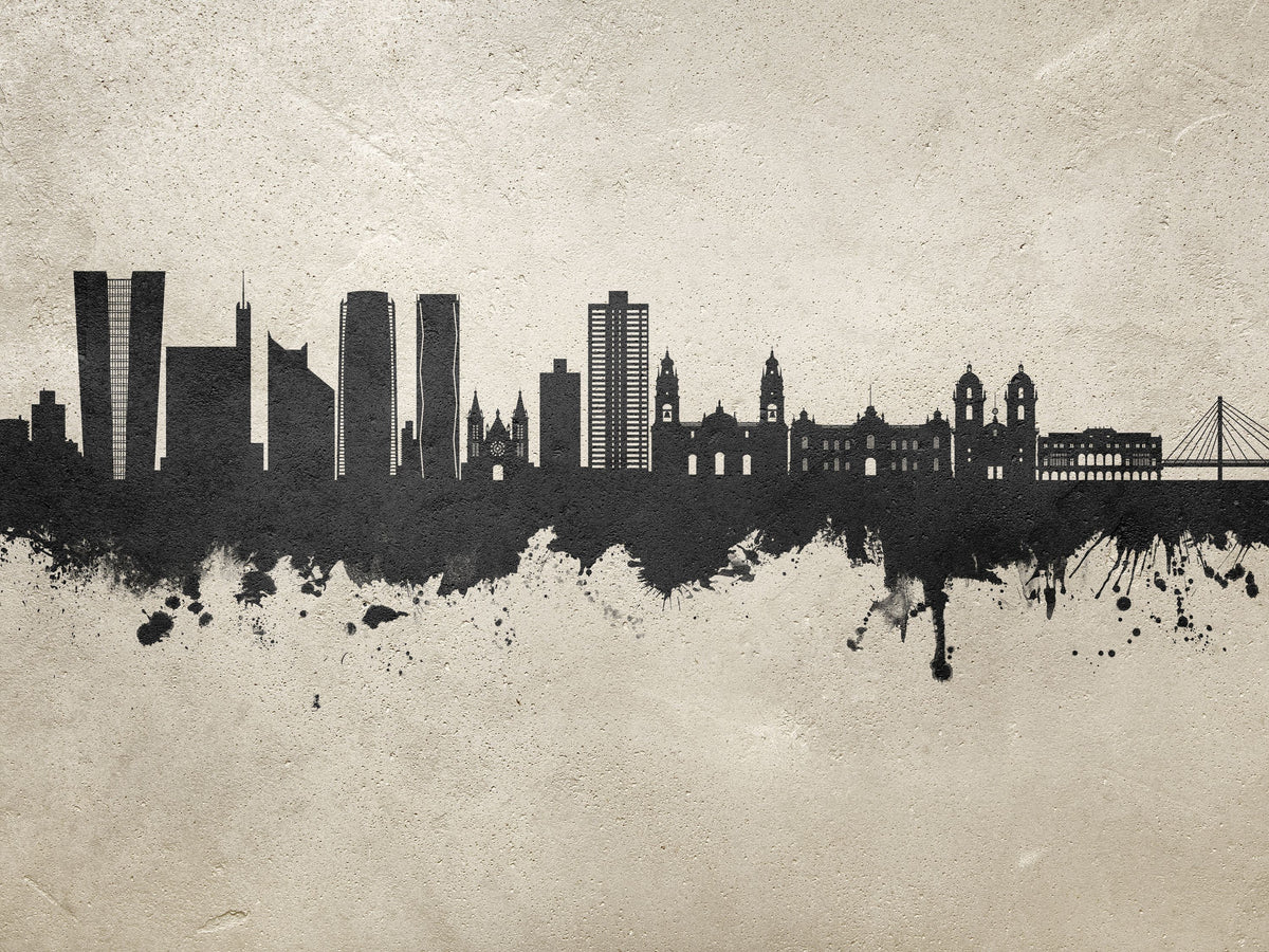 Lima Peru Skyline Concrete Mural Wallpaper - pure wallpaper artwork