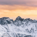 Snowy Mountain Ridge Mural Wallpaper - pure wallpaper artwork