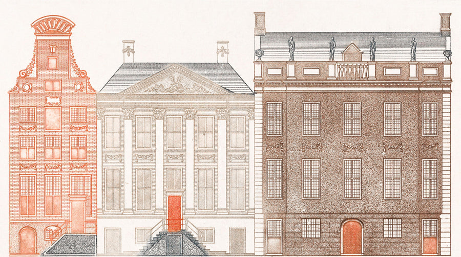 Amsterdam Canal Houses II Mural Wallpaper