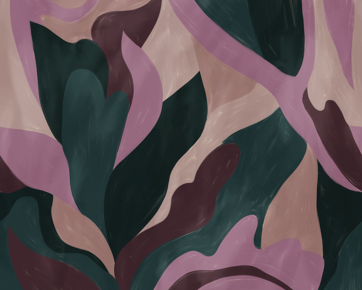 Dynamic Fields, Pink Mural Wallpaper - pure wallpaper artwork