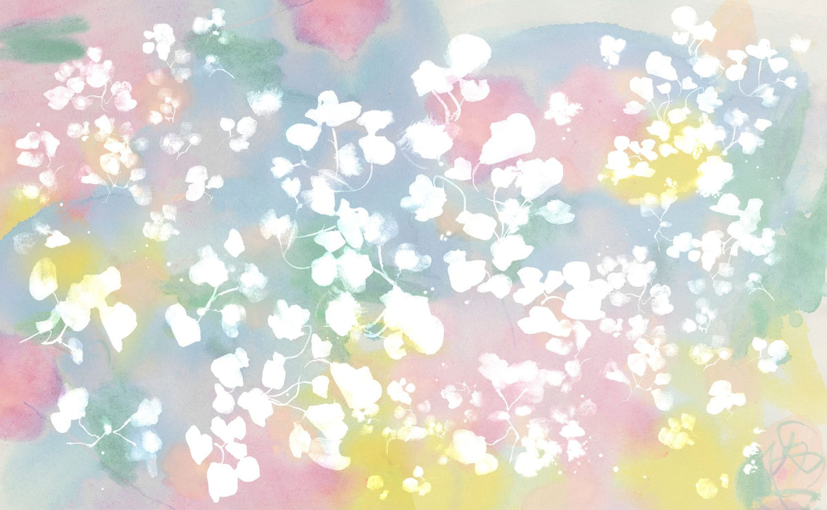 Enigma Leaves Mural Wallpaper - pure wallpaper artwork