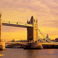 London Sunset Bridge Mural Wallpaper - pure wallpaper artwork
