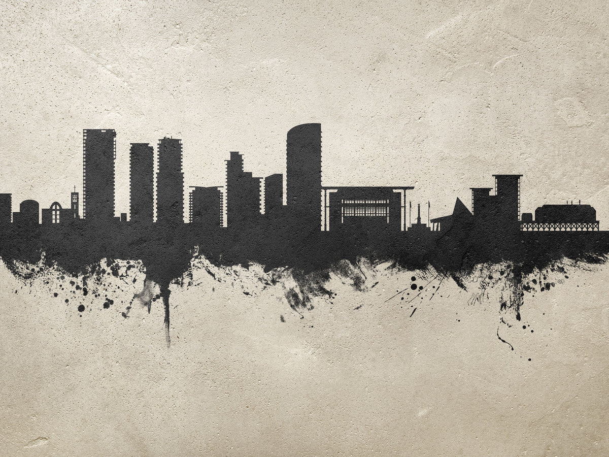 Darwin Australia Skyline Concrete Mural Wallpaper - pure wallpaper artwork