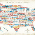 US City Map Mural Wallpaper - pure wallpaper artwork