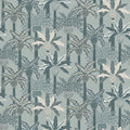 Palmera Luxe, Chalky Blue Mural Wallpaper - pure wallpaper artwork