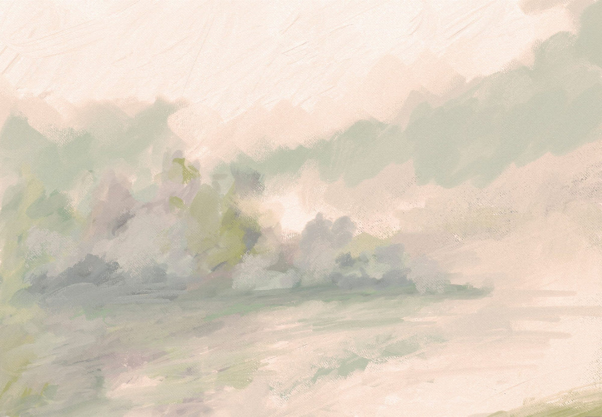 Canvas Riverbank Mural Wallpaper - pure wallpaper artwork
