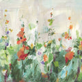 Row of Bright Flowers Mural Wallpaper - pure wallpaper artwork
