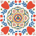 Tex Mex Mandala Tile II Mural Wallpaper - pure wallpaper artwork
