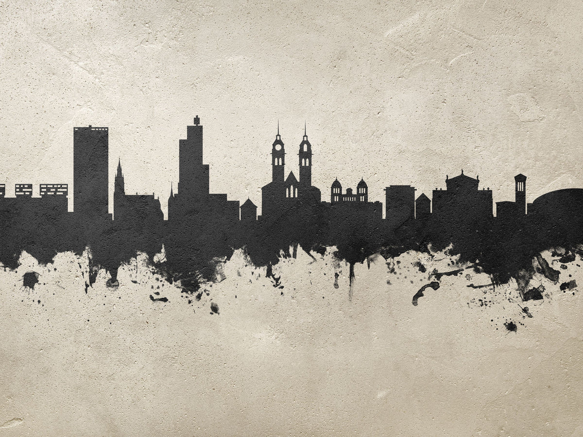 Wintherthur Switzerland Skyline Concrete Mural Wallpaper - pure wallpaper artwork