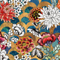 Vibrant Floral Medley Mural Wallpaper - pure wallpaper artwork