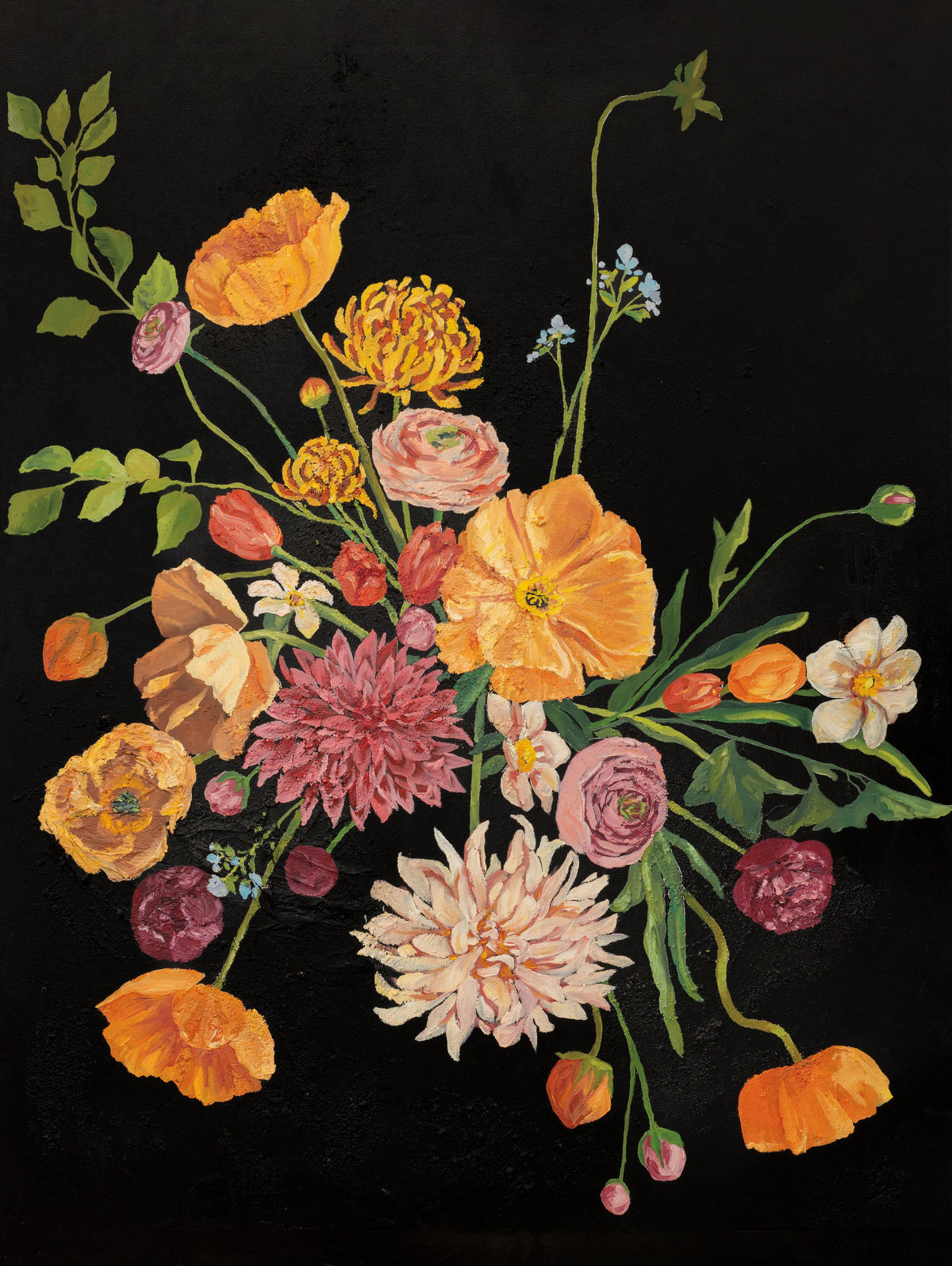 Floral Genesis Mural Wallpaper - pure wallpaper artwork