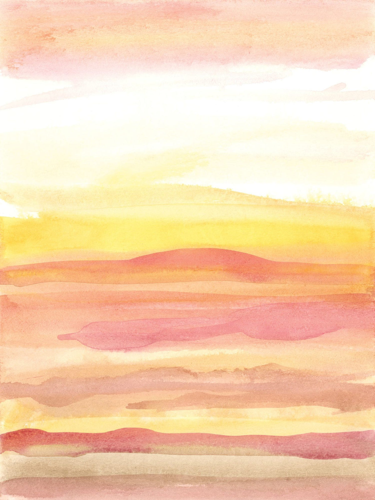 Pink Sunrise I Mural Wallpaper - pure wallpaper artwork