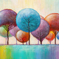 Whimsical Tree Grove Mural Wallpaper - pure wallpaper artwork