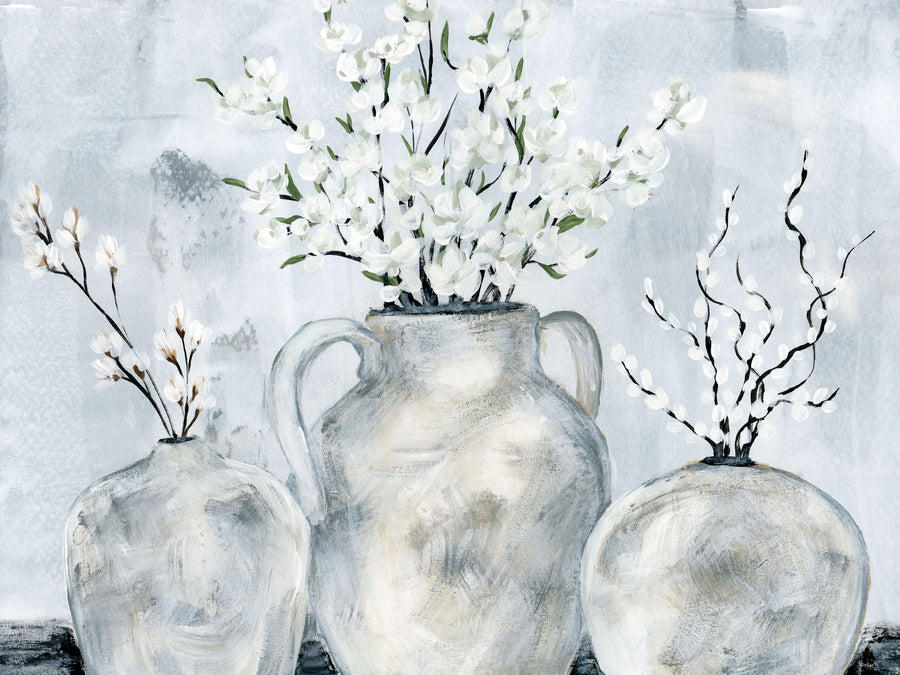 Botanicals in Pottery Mural Wallpaper