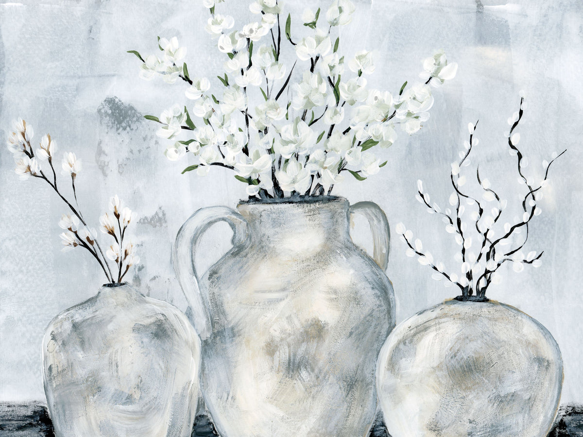 Botanicals in Pottery Mural Wallpaper - pure wallpaper artwork