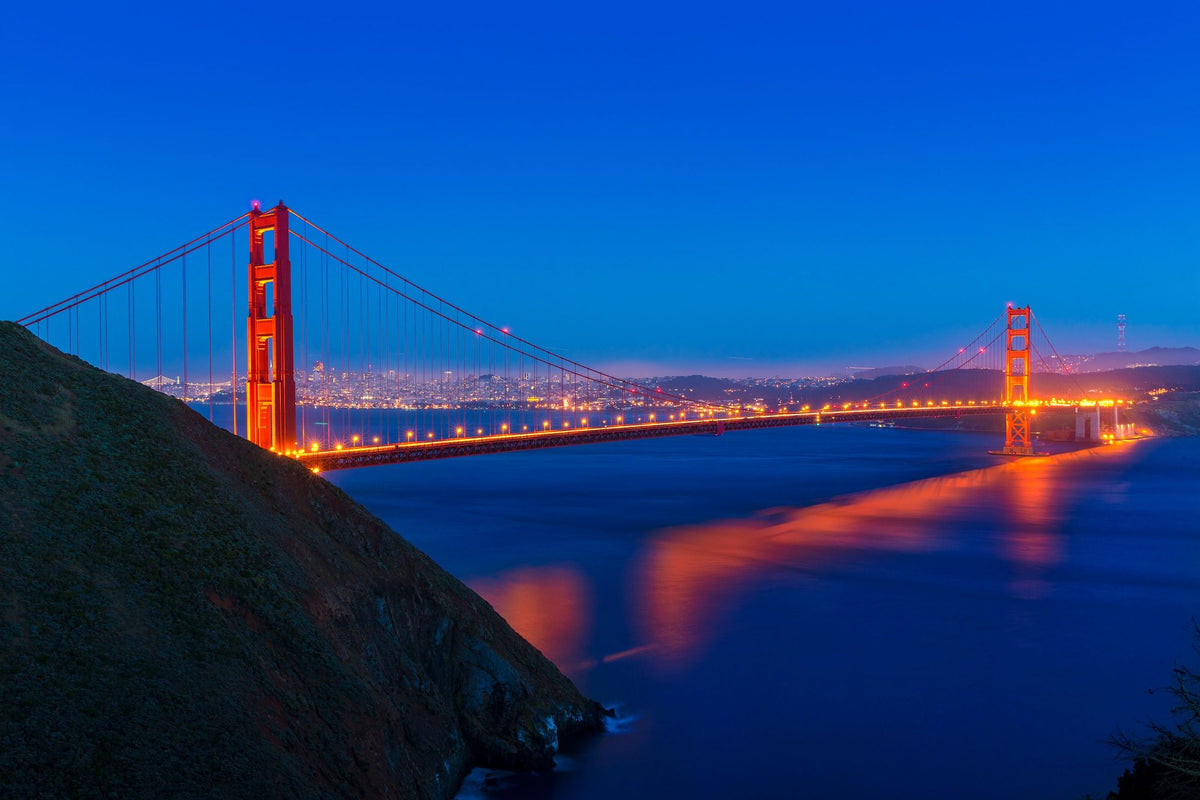 Golden Gate Sunset IV Mural Wallpaper - pure wallpaper artwork
