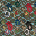 Japanese Flower Fans Mural Wallpaper - pure wallpaper artwork