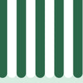 Scalloped Circus Stripes, Salamander Green Mural Wallpaper - pure wallpaper artwork