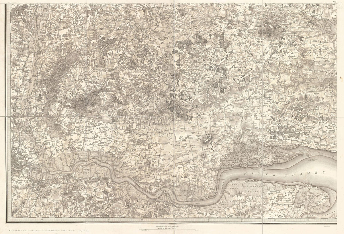 Along the River Thames Mural Wallpaper - pure wallpaper artwork