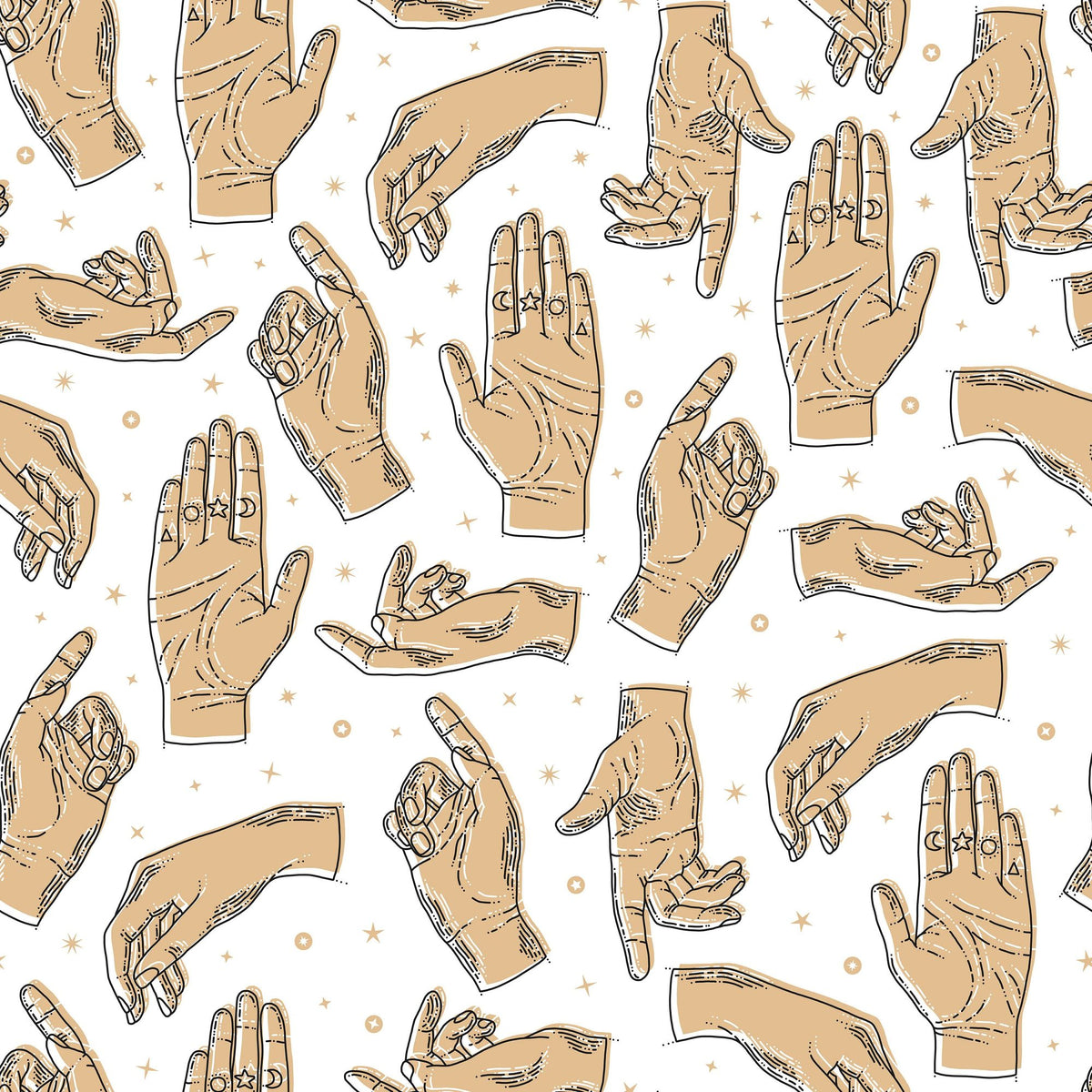 The Palm Reader Mural Wallpaper - pure wallpaper artwork