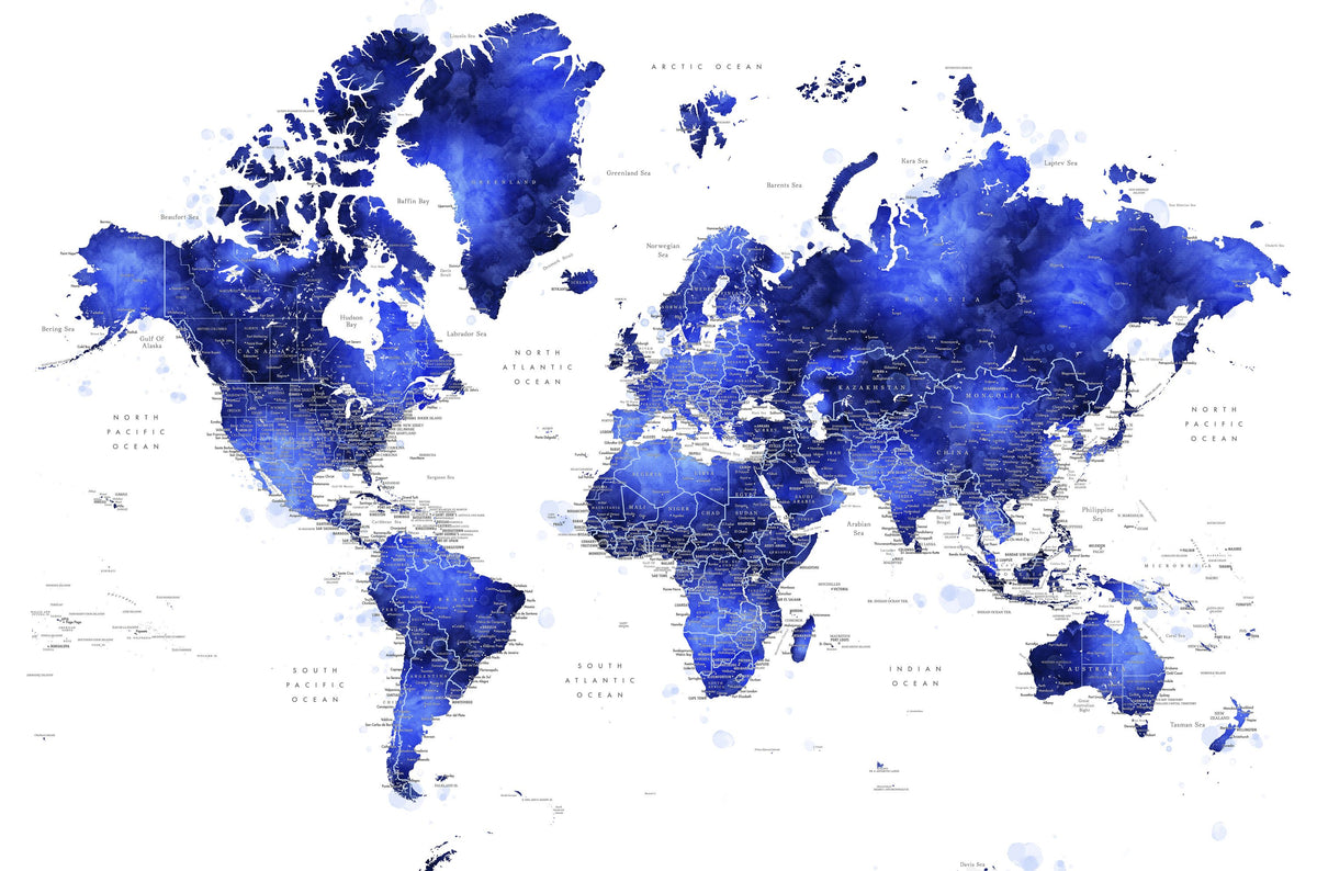 World Map Cities - Crisalida Mural Wallpaper - pure wallpaper artwork