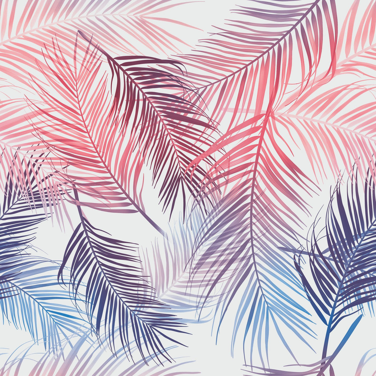 Miami Palm Leaves Mural Wallpaper - pure wallpaper artwork