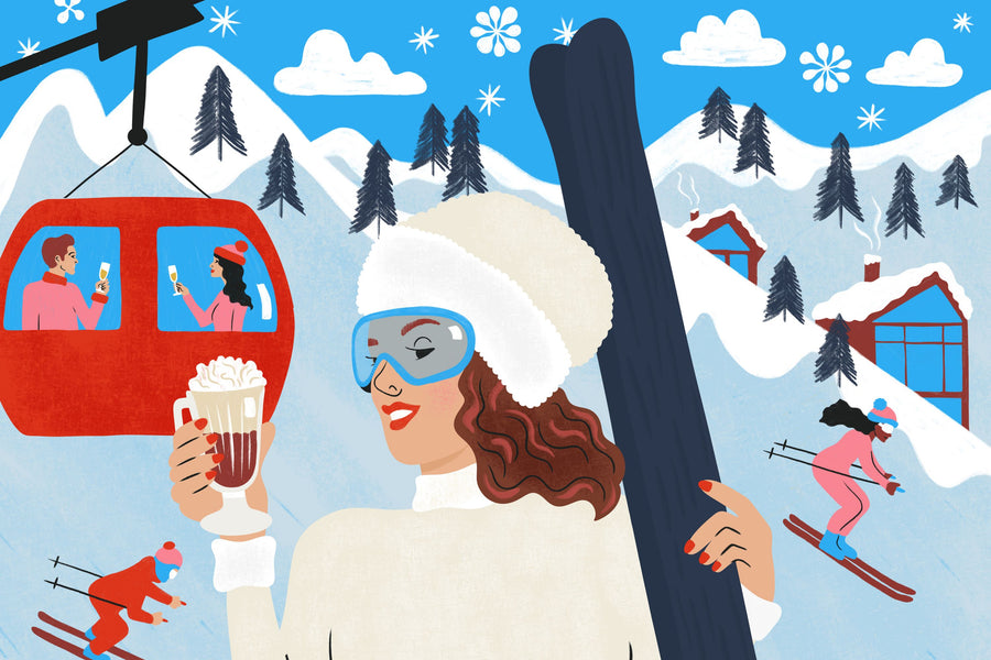 Apres Ski Mural Wallpaper