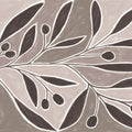 Modern Leaf Neutral Mural Wallpaper - pure wallpaper artwork