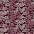 Overleaf Woodland Pattern, Burgundy Mural Wallpaper - pure wallpaper artwork