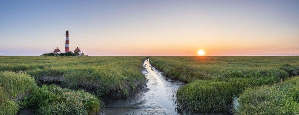 Westerheversand Sunset Panorama Mural Wallpaper - pure wallpaper artwork