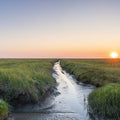 Westerheversand Sunset Panorama Mural Wallpaper - pure wallpaper artwork