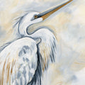 White Egret Mural Wallpaper - pure wallpaper artwork