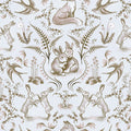 Spring Field Rabbits, Sepia Mural Wallpaper - pure wallpaper artwork