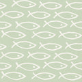 Seaside Fish Green Mural Wallpaper - pure wallpaper artwork