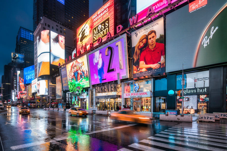 Broadway At Times Square Mural Wallpaper