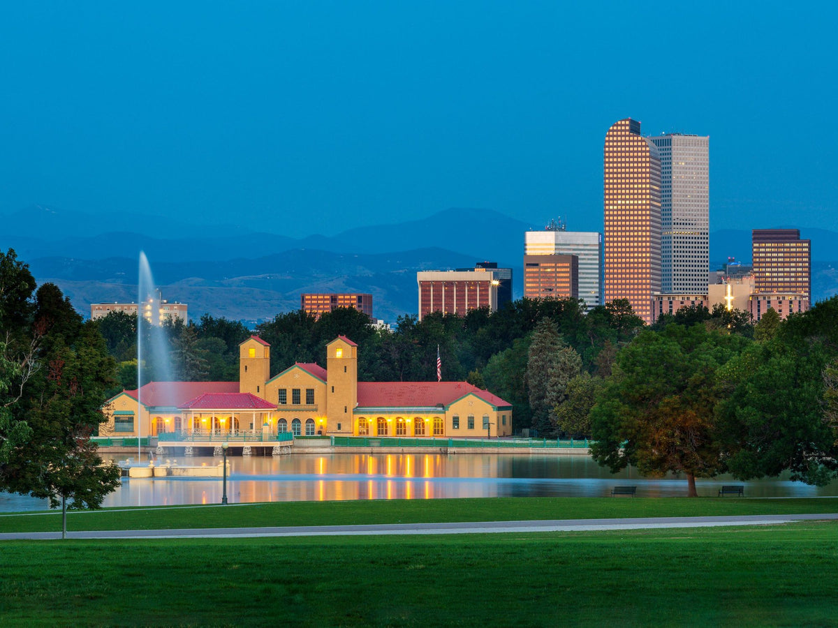Denver Sunrise Mural Wallpaper - pure wallpaper artwork