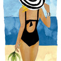 Ipanema Girl One Piece Mural Wallpaper - pure wallpaper artwork