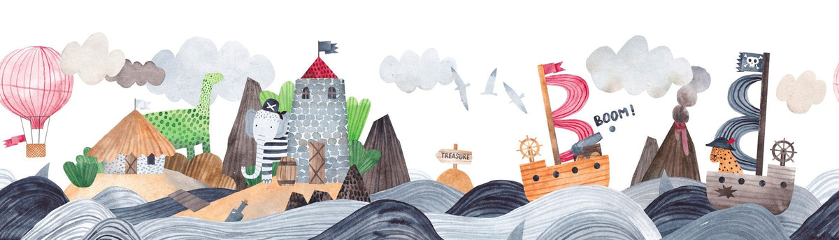 Pirate Island Mural Wallpaper - pure wallpaper artwork