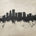 Portland Oregon Skyline Concrete Mural Wallpaper - pure wallpaper artwork