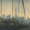 New York, Brooklyn Bridge (1927) Illustration Mural Wallpaper - pure wallpaper artwork