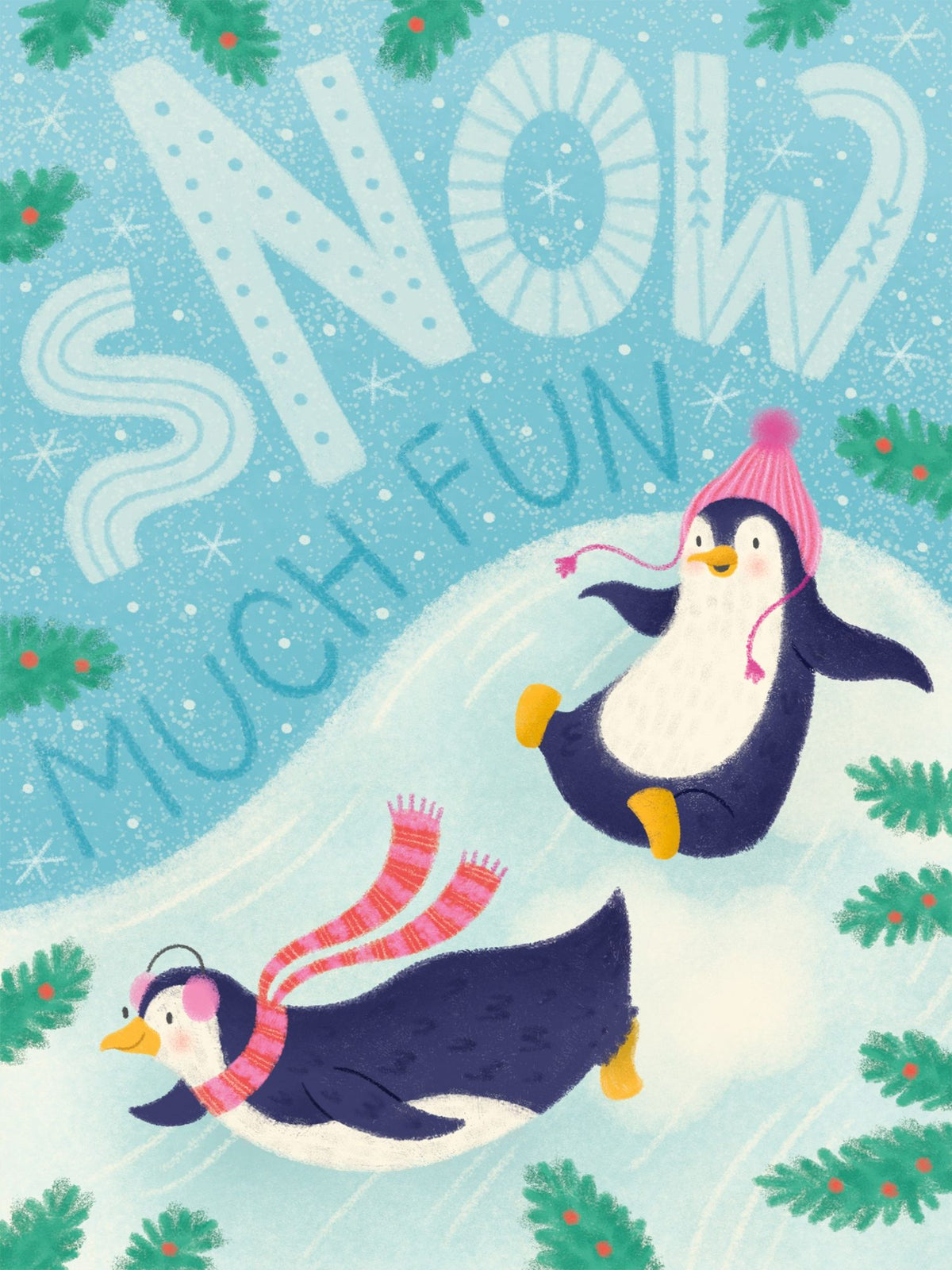 Snow Much Fun Mural Wallpaper - pure wallpaper artwork