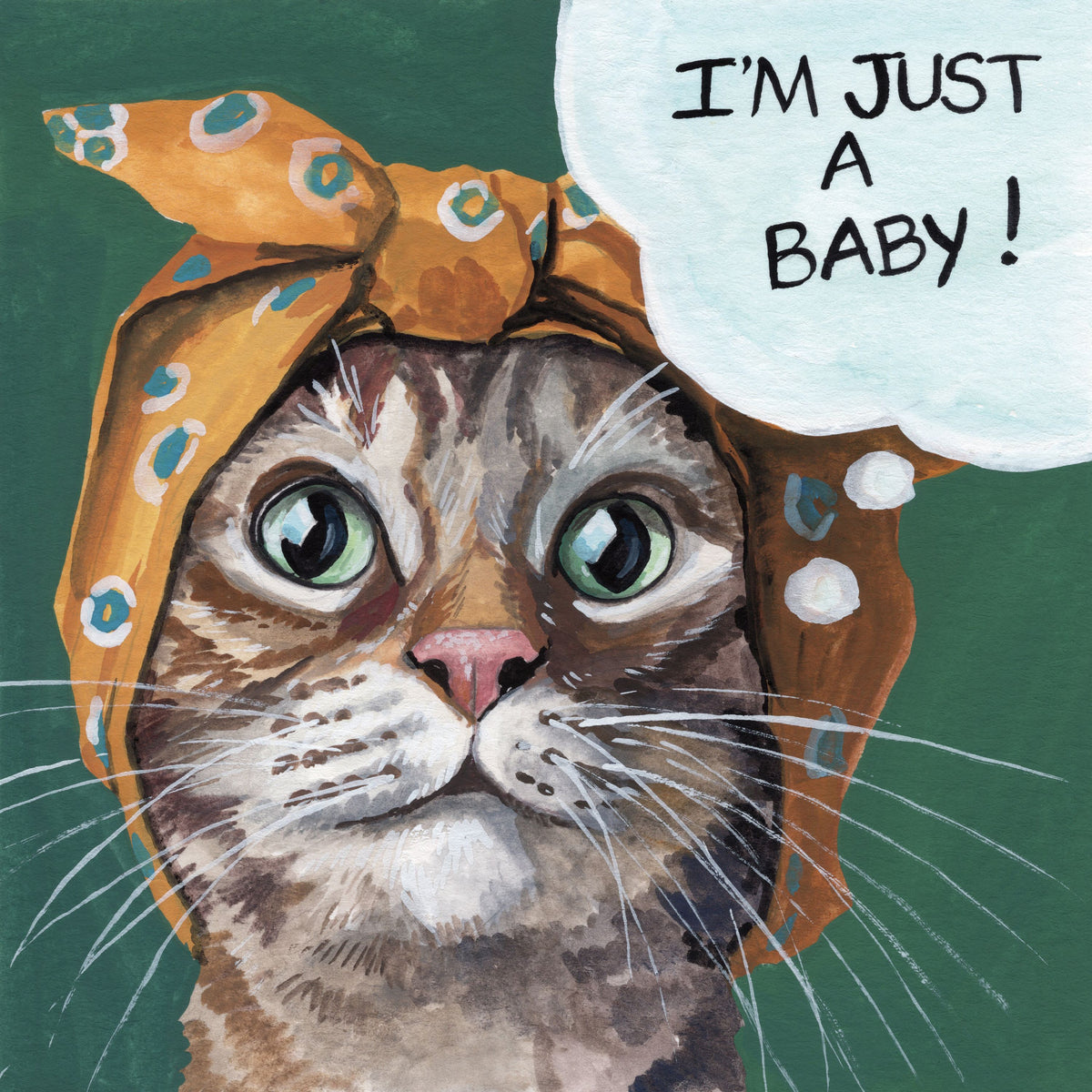 Just a Baby Cat Mural Wallpaper - pure wallpaper artwork
