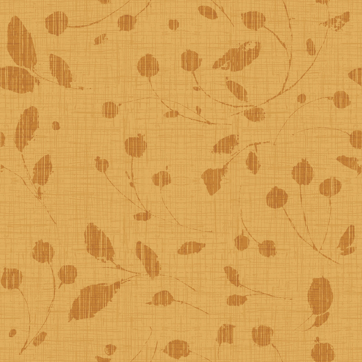 Time to Share Florals Yellow Mural Wallpaper - pure wallpaper artwork