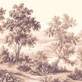 Pastoral Toile, Maple Beige Mural Wallpaper - pure wallpaper artwork