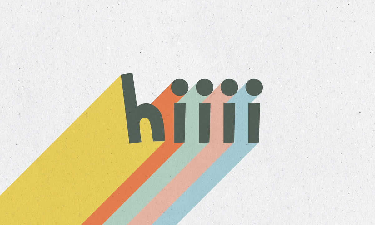 Hiiii Rainbow Mural Wallpaper - pure wallpaper artwork