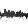 Quebec Canada Skyline Black & White Mural Wallpaper - pure wallpaper artwork