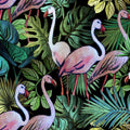 Flamingo Oasis Mural Wallpaper - pure wallpaper artwork