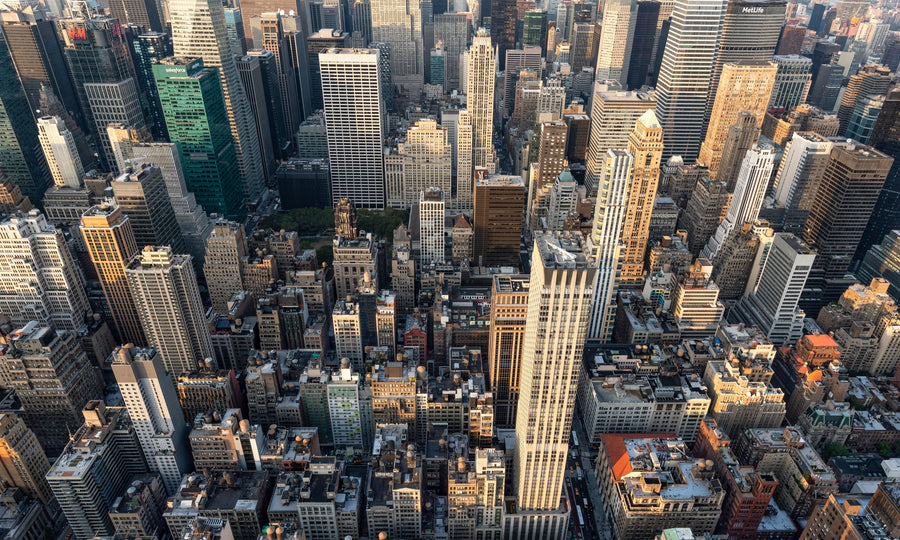City From Above Mural Wallpaper
